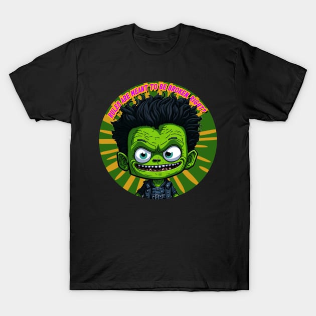 Eddie "No Rule" Rockamunster T-Shirt by Kingrocker Clothing